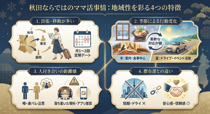 秋田ママ活の地域性