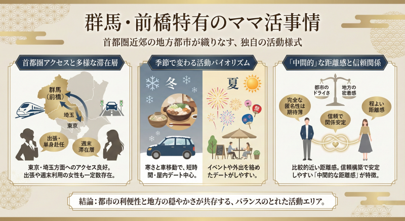 群馬のママ活地域性