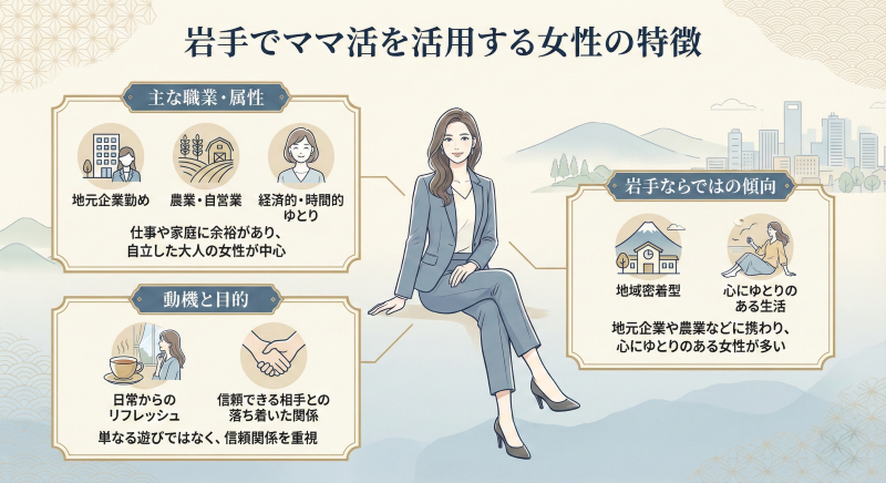 岩手でママ活をする女性の特徴