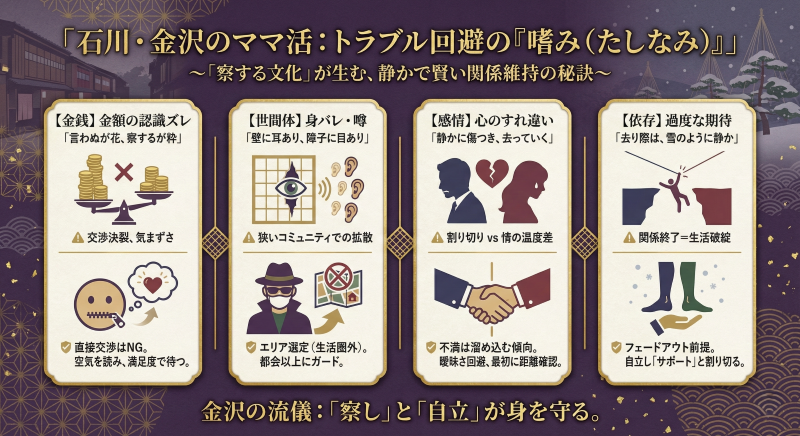 石川・金沢のママ活よくあるトラブル