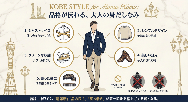 神戸ママ活の服装