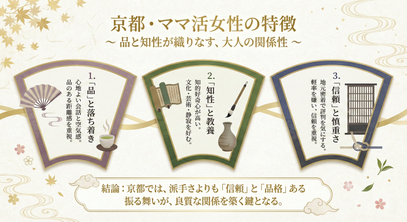 京都でママ活する女性の特徴