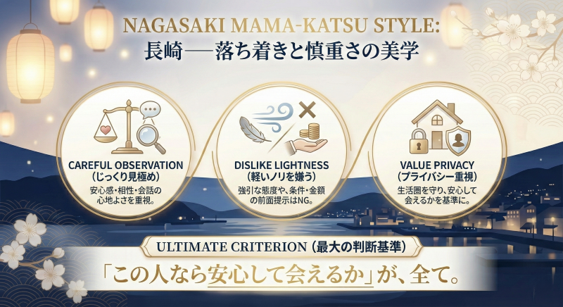 長崎でママ活する女性の特徴