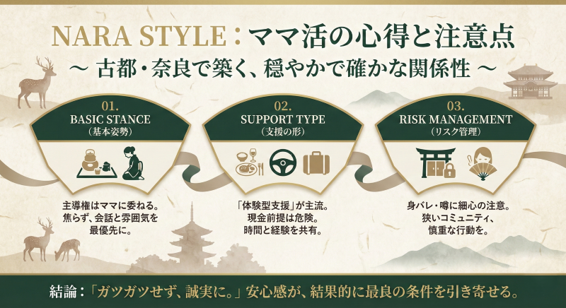 奈良ママ活の注意点