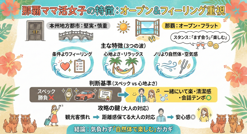 沖縄那覇でママ活する女性の特徴