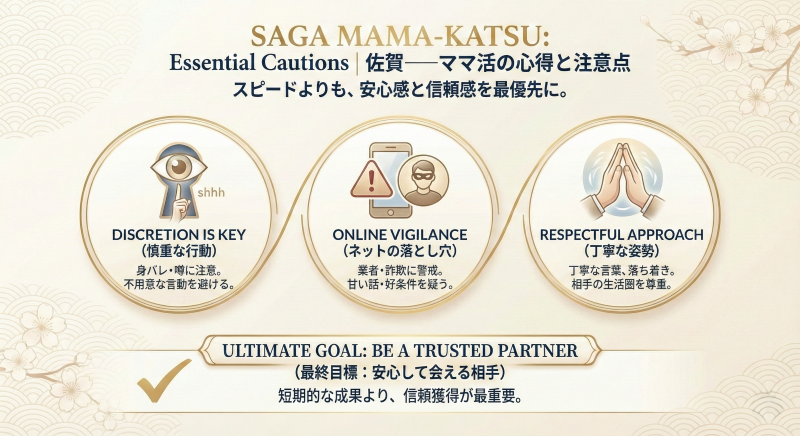 佐賀でママ活するときの注意点