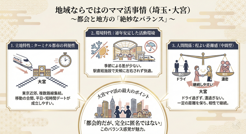 埼玉・大宮のママ活地域性