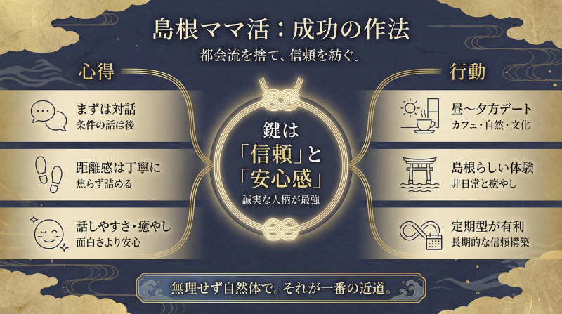 島根でママ活成功率を上げる立ち回り