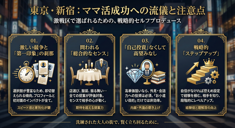 東京・新宿のママ活注意点