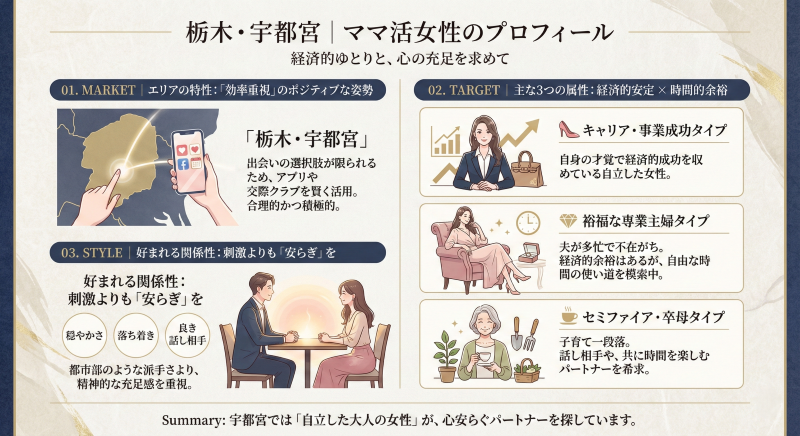 栃木でママ活する女性の特徴