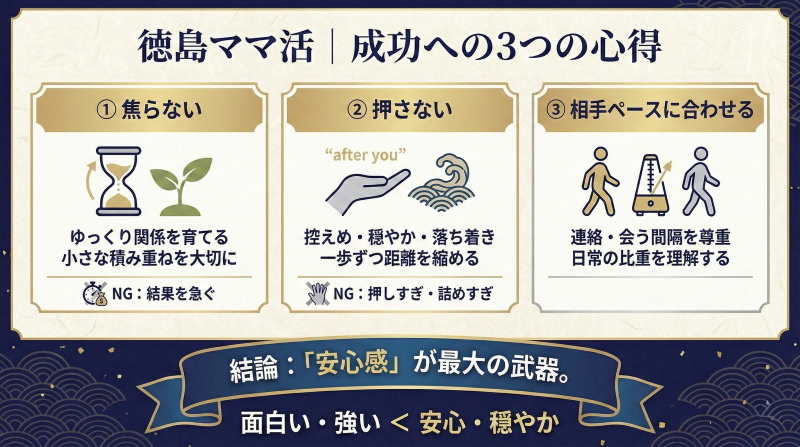 徳島ママ活のポイント