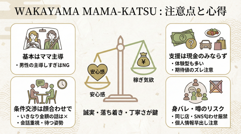 和歌山ママ活の注意点