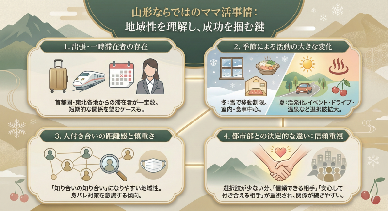 山形ママ活の地域特性