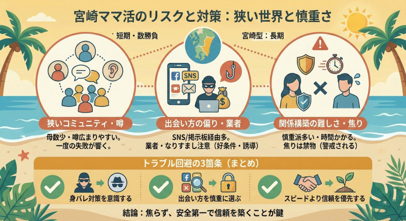 宮崎ママ活のリスク