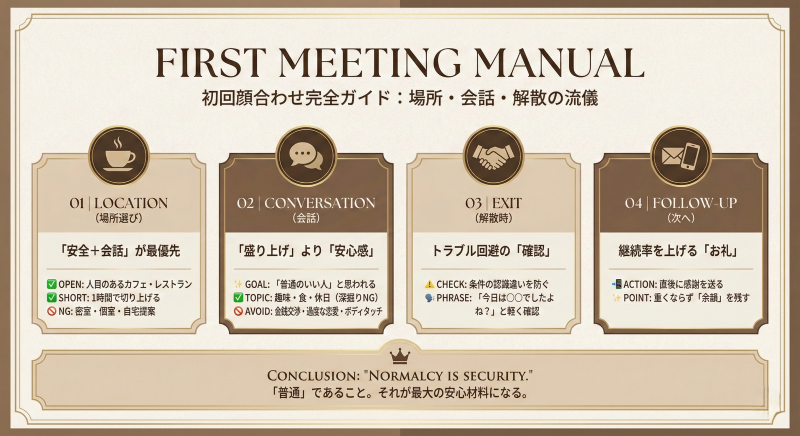 ママ活初回顔合わせの流れ