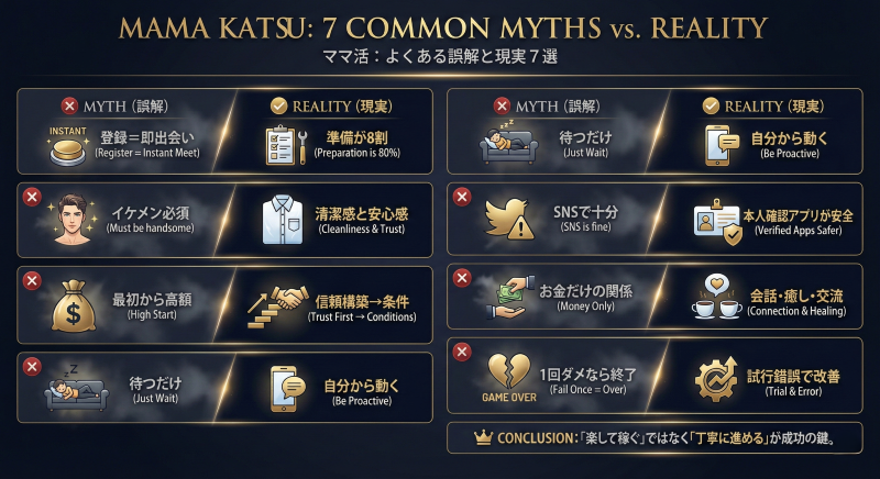 ママ活でよくある勘違い