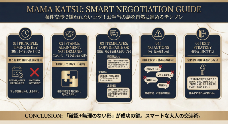 ママ活でうまく交渉するために