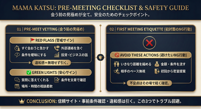 ママ活で会うためのポイント