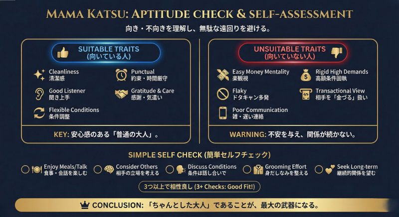 ママ活の向き不向き