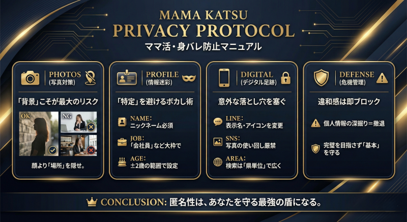 ママ活の身バレ防止リスク