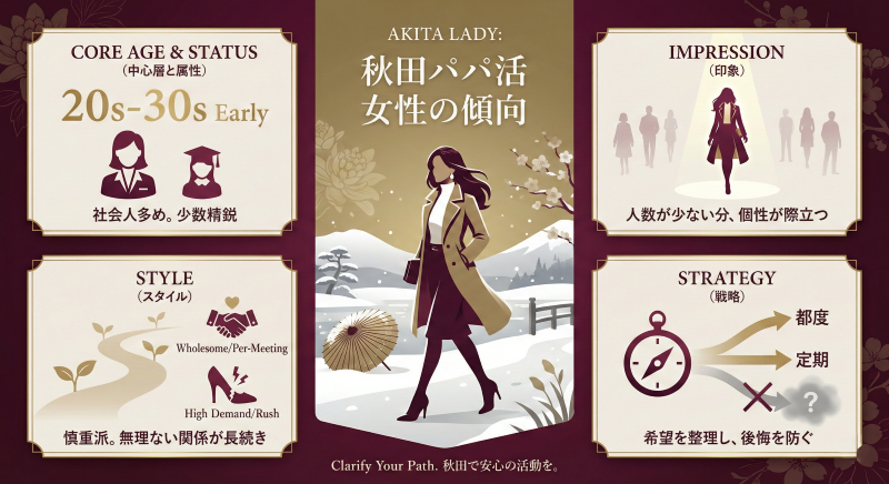 秋田パパ活する女性の特徴