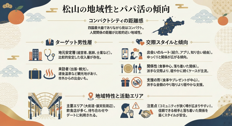 愛媛・松山のパパ活傾向