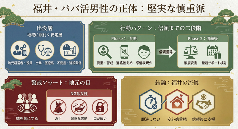 福井でパパ活する男性の特徴