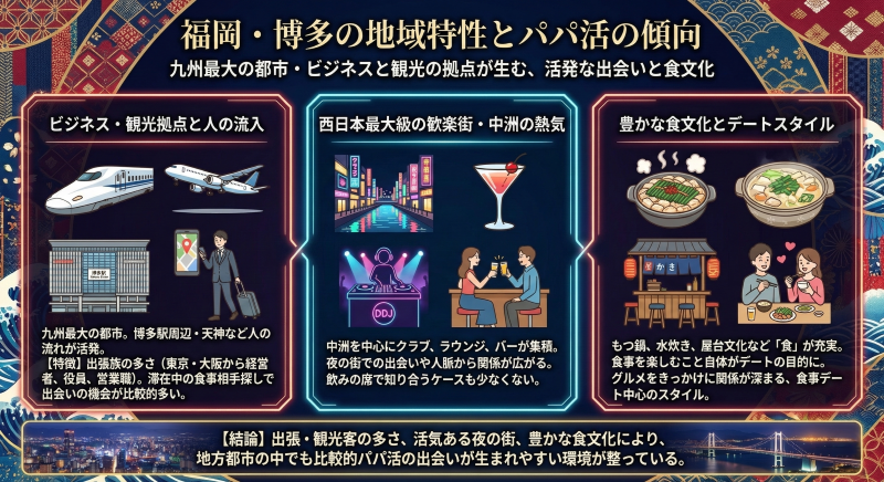 福岡博多パパ活の地域特性
