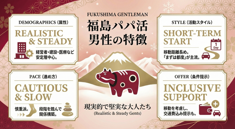 福島でパパ活する男性の特徴