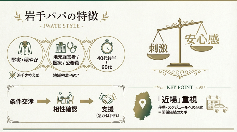 岩手でパパ活する男性の特徴
