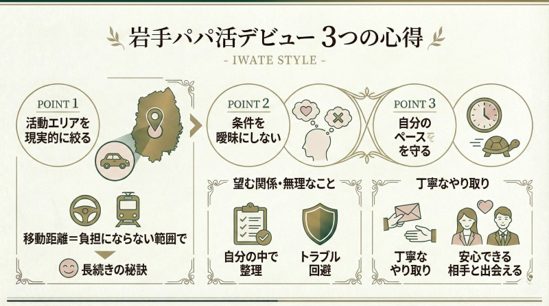 岩手パパ活の３つのポイント