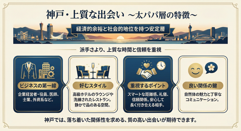 神戸パパ活で太パパに出会うには