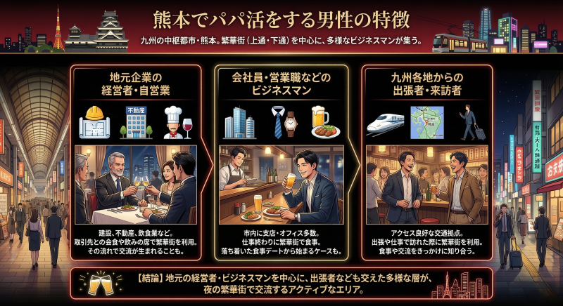 熊本でパパ活する男性の特徴