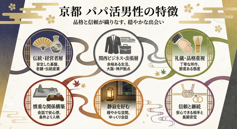 京都でパパ活する男性の特徴
