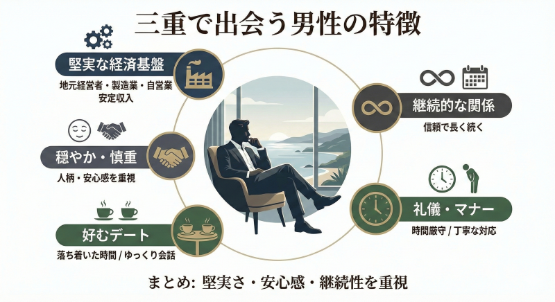 三重でパパ活する男性の特徴