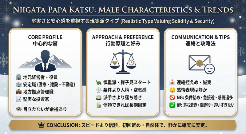 新潟でパパ活する男性の特徴