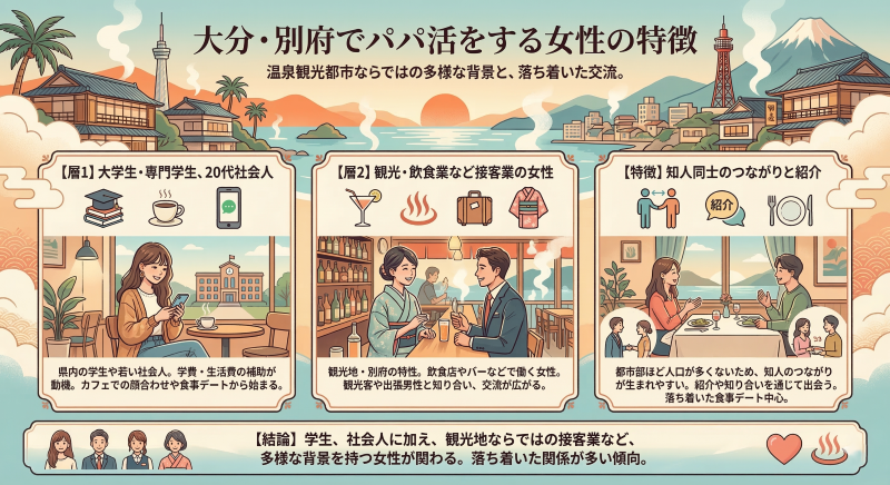 大分でパパ活する女性