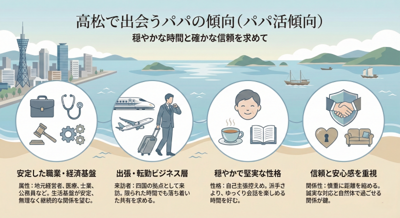 高松でパパ活する男性の特徴