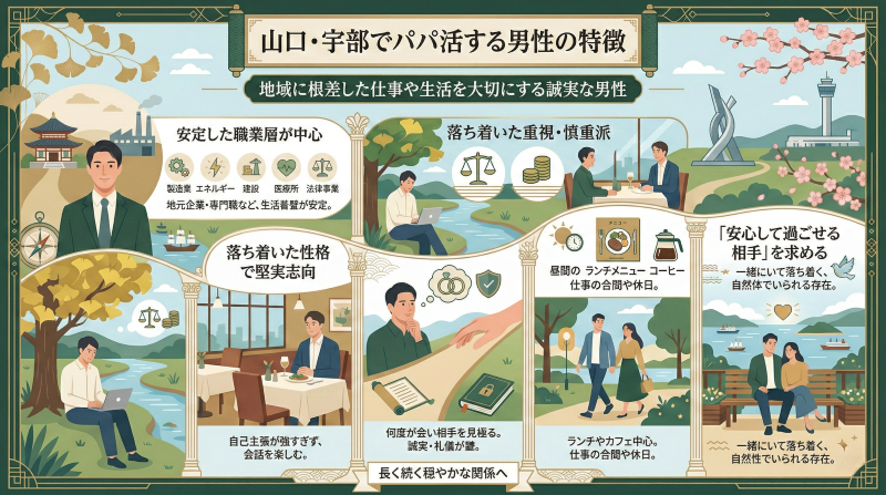 山口・宇部でパパ活する男性の特徴