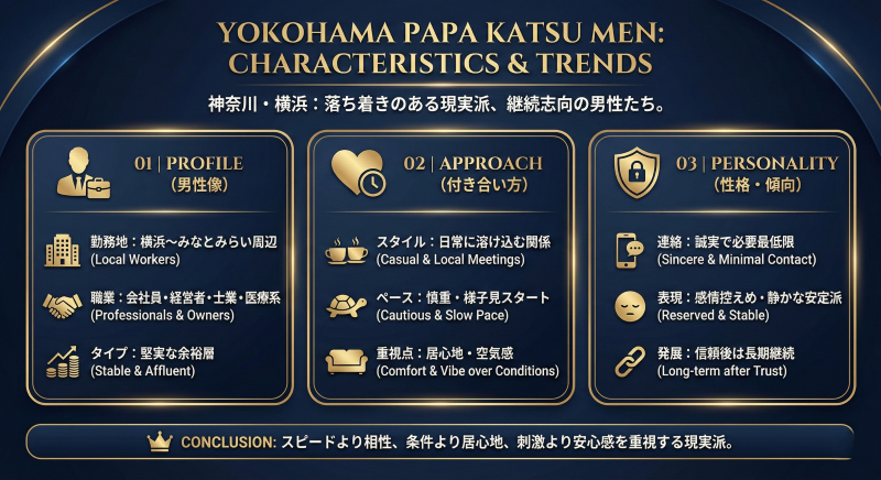 横浜でパパ活する男性の特徴