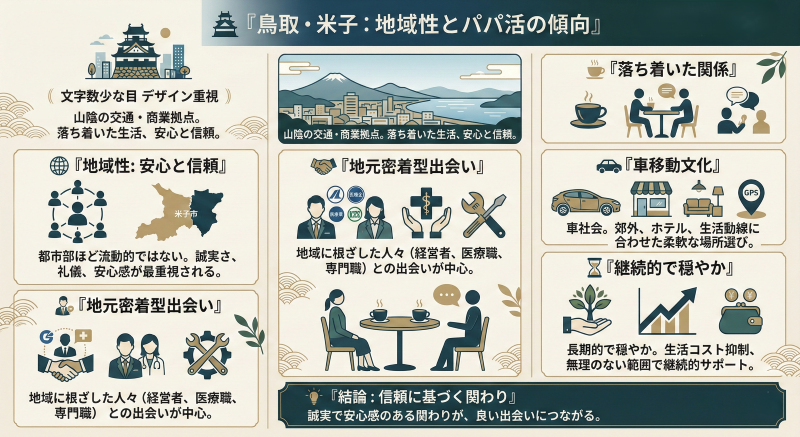 鳥取・米子のパパ活傾向