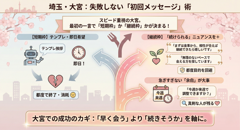 大宮パパ活のメッセージ術
