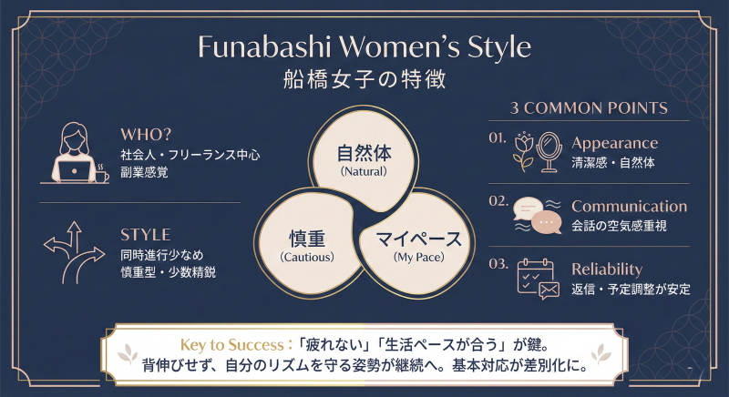 船橋でパパ活する女性の特徴