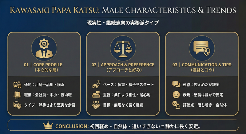 川崎でパパ活する男性の特徴