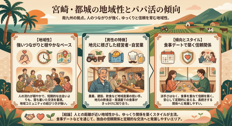 宮崎・都城のパパ活地域性