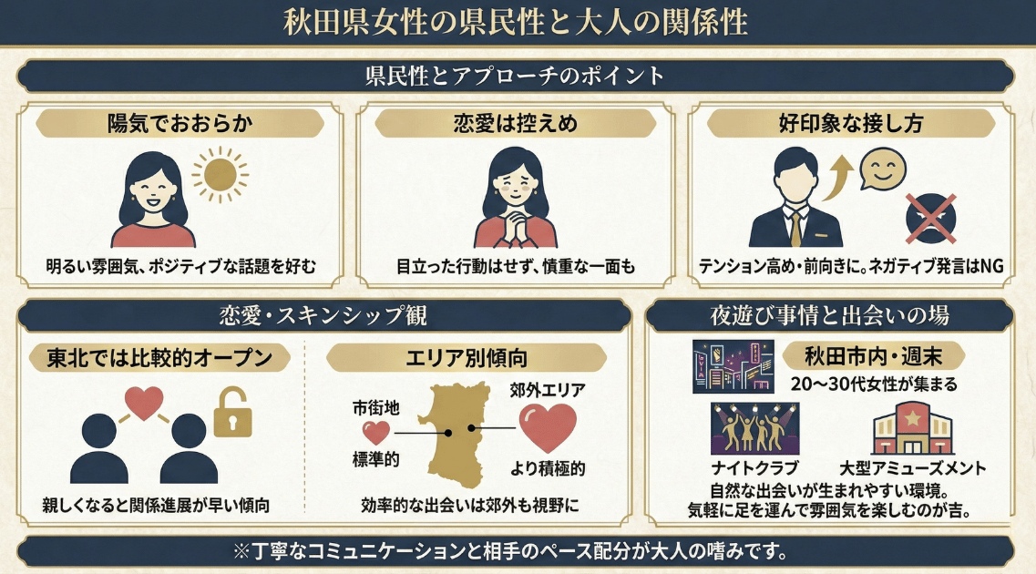 秋田県の女性の県民性と特徴