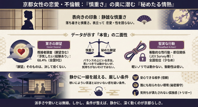 京都の女性の浮気・不倫事情