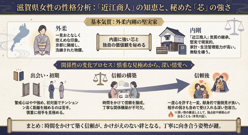 滋賀県女性の性格と特徴