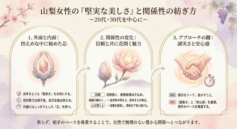 山梨の女性の特徴
