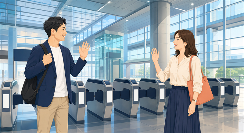 岐阜駅の改札口付近は見通しがよく分かりやすい